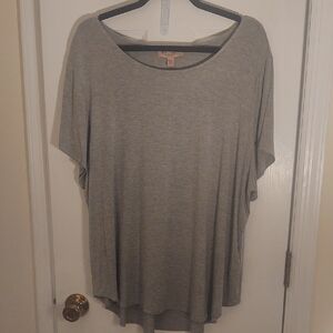 Philosophy Light Gray Short Sleeve Top
